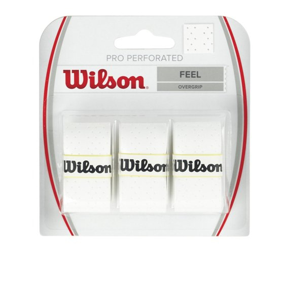 OWIJKA TENISOWA WILSON PRO PERFOROWANA 3 szt. (biała)