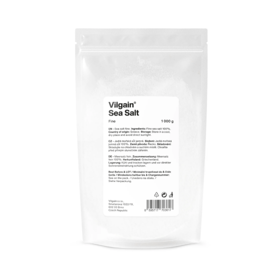 Sól morska DROBNA 1 kg VILGAIN