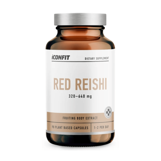 Red Reishi (Czerwony lakownica żółtawa), 90 kapsułek, Iconfit  