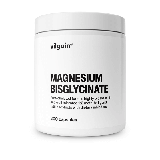 Vilgain Bisglicynian Magnezu, 200 kapsułek