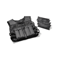 Tunturi svara veste 15 kg ar regulējamām siksnām un smilšu maisiem.