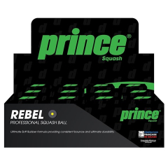 PRINCE REBEL Squash Ball z jedną żółtą kartką, 1 GAB