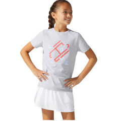 Koszulka sportowa dla dziewczynek ASICS G TENNIS TEE, szary
