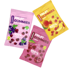 Augļu želejkonfektes Bombus Fruit Energy 35 g bez pievienota cukura