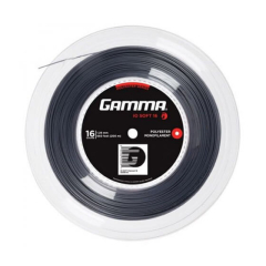 Sznurki do rakiety tenisowej Gamma IO Soft Reel 17 (1.23 mm) szary