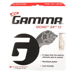 Gamma Ocho XP tenisa rakešu stīgas 12,2 m Set 17 ar 1,27 mm diametru