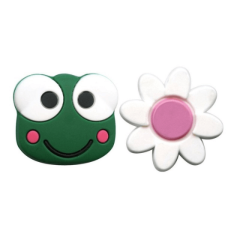 Gamma String Things Flower/Frog stīgu vibrāciju slāpētāji, 2 gab.