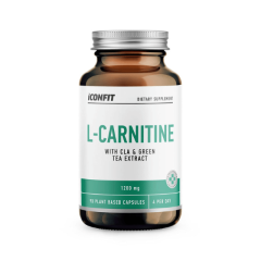 ICONFIT L-karnitīns ar CLA un zaļās tējas ekstraktu 90 kapsulas