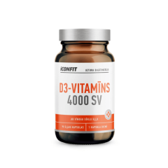 ICONFIT Vitamin D3 uztura bagātinātājs 4000 IU kapsulas