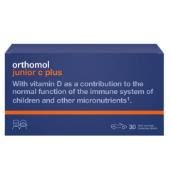 SUPLEMENT DIETY Orthomol ® JUNIOR PLUS C N30 ( Leśne jagody )