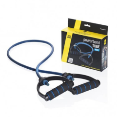 Guma oporowa z uchwytami LET'S BANDS POWERBAND TUBE BLUE