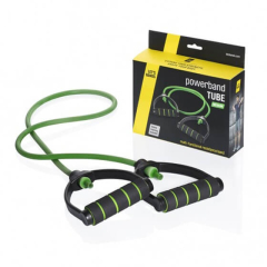 Guma oporowa z uchwytami LET'S BANDS POWERBANDS TUBE GREEN