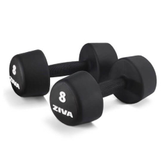Zestaw hantli ZIVA URETHANE FUNCTIONAL TRIBELL STUDIO DUMBBELLS 1-10 kg